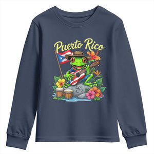 Hispanic Heritage Month Youth Sweatshirt Taino Boricua Coqui Frog Puerto Rico