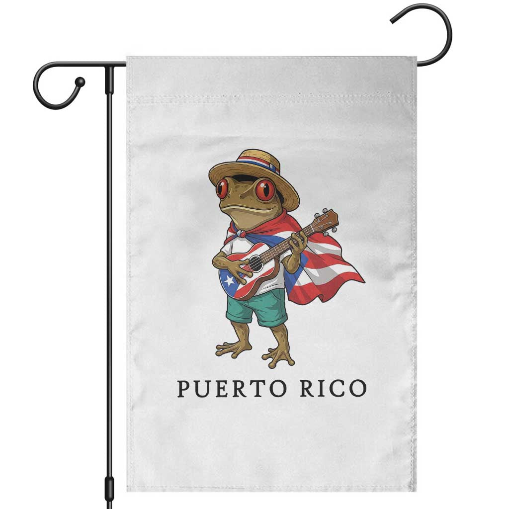 Coqui Frog Puerto Rico Garden Flag Boricua Taino Island Pride TS14 White Print Your Wear