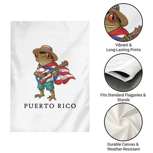 Coqui Frog Puerto Rico Garden Flag Boricua Taino Island Pride