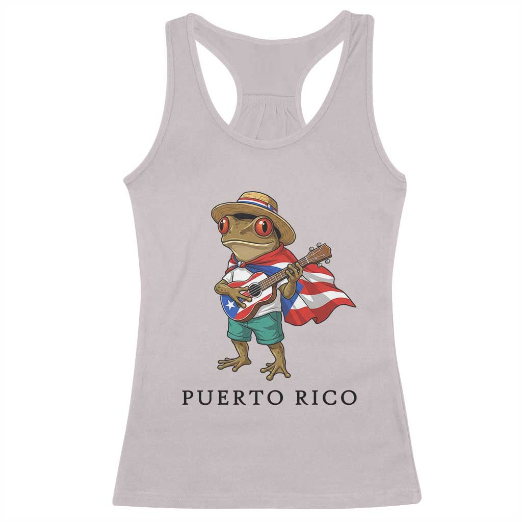 Coqui Frog Puerto Rico Racerback Tank Top Boricua Taino Island Pride