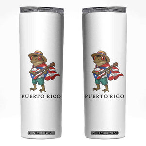 Coqui Frog Puerto Rico Skinny Tumbler Boricua Taino Island Pride