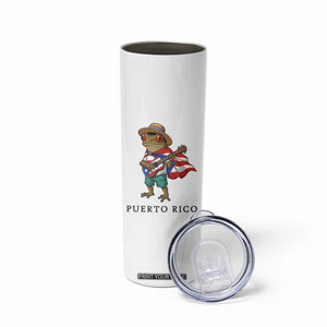 Coqui Frog Puerto Rico Skinny Tumbler Boricua Taino Island Pride