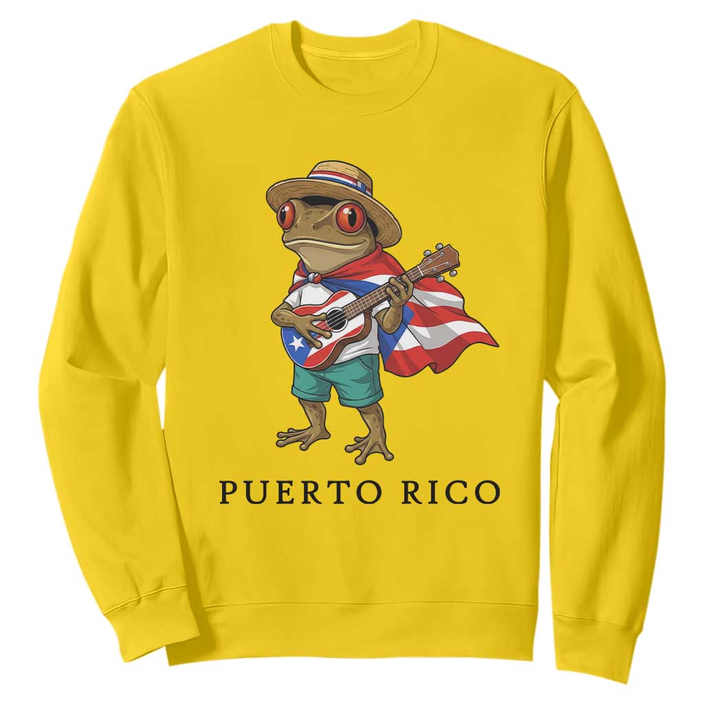 Coqui Frog Puerto Rico Sweatshirt Boricua Taino Island Pride