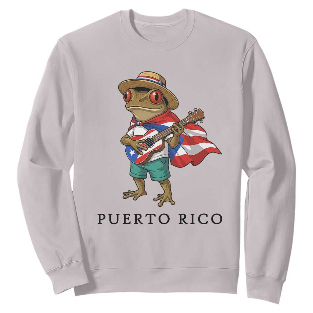 Coqui Frog Puerto Rico Sweatshirt Boricua Taino Island Pride