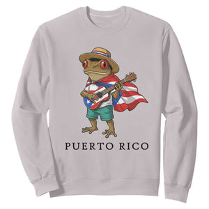 Coqui Frog Puerto Rico Sweatshirt Boricua Taino Island Pride