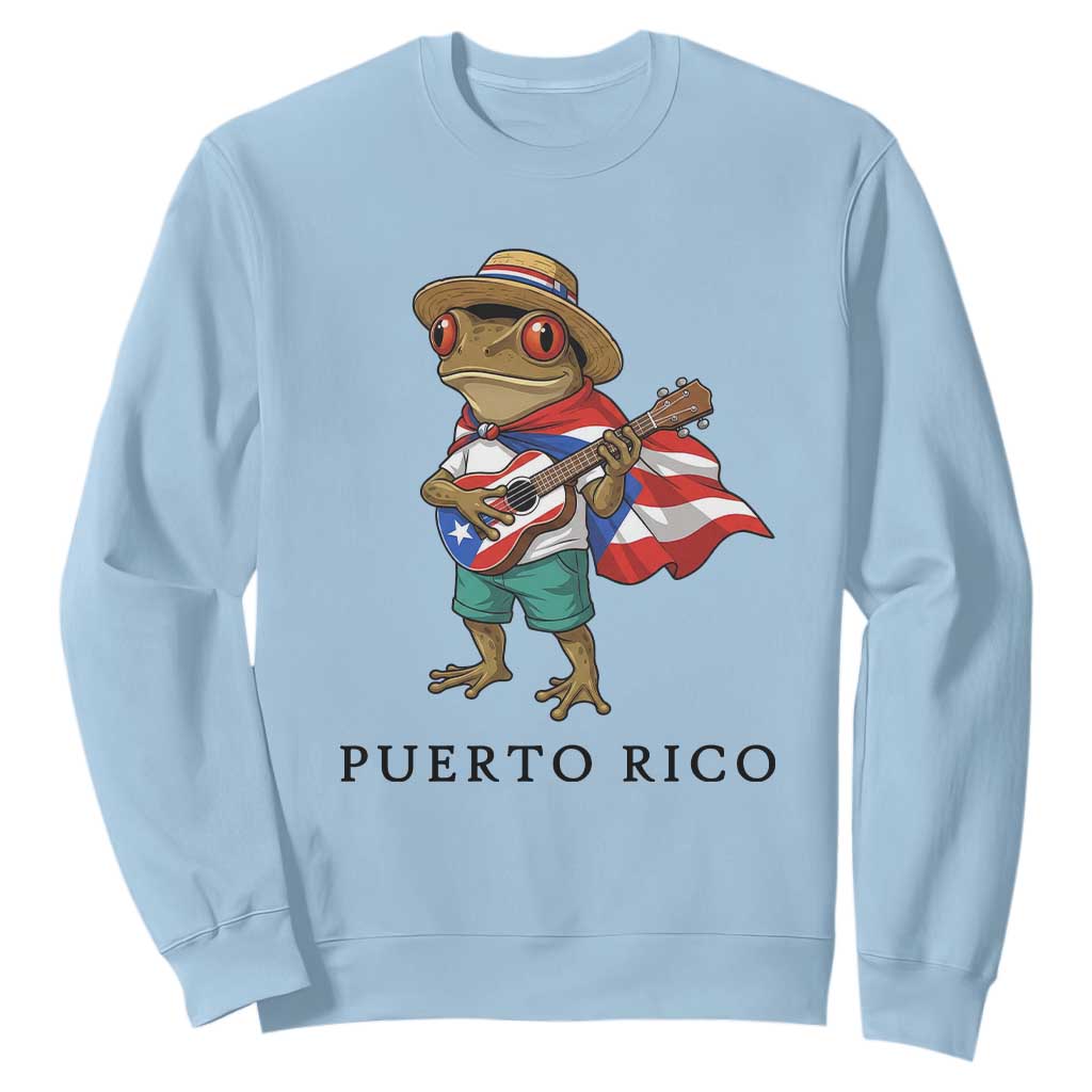 Coqui Frog Puerto Rico Sweatshirt Boricua Taino Island Pride