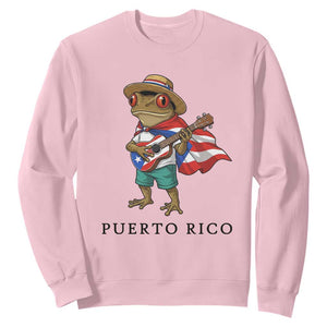 Coqui Frog Puerto Rico Sweatshirt Boricua Taino Island Pride