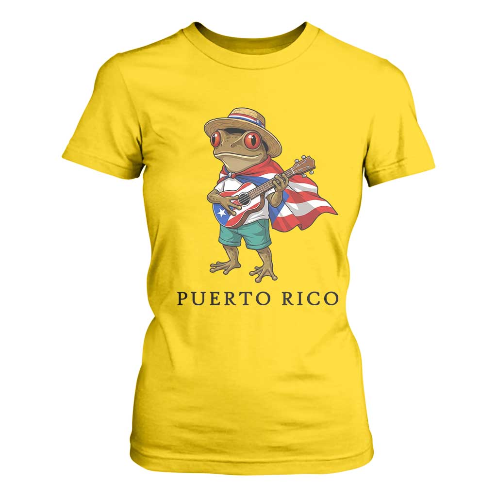Coqui Frog Puerto Rico T Shirt For Women Boricua Taino Island Pride