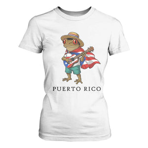 Coqui Frog Puerto Rico T Shirt For Women Boricua Taino Island Pride