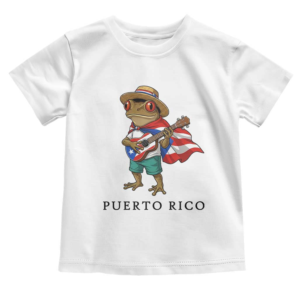 Coqui Frog Puerto Rico Toddler T Shirt Boricua Taino Island Pride TS14 White Print Your Wear