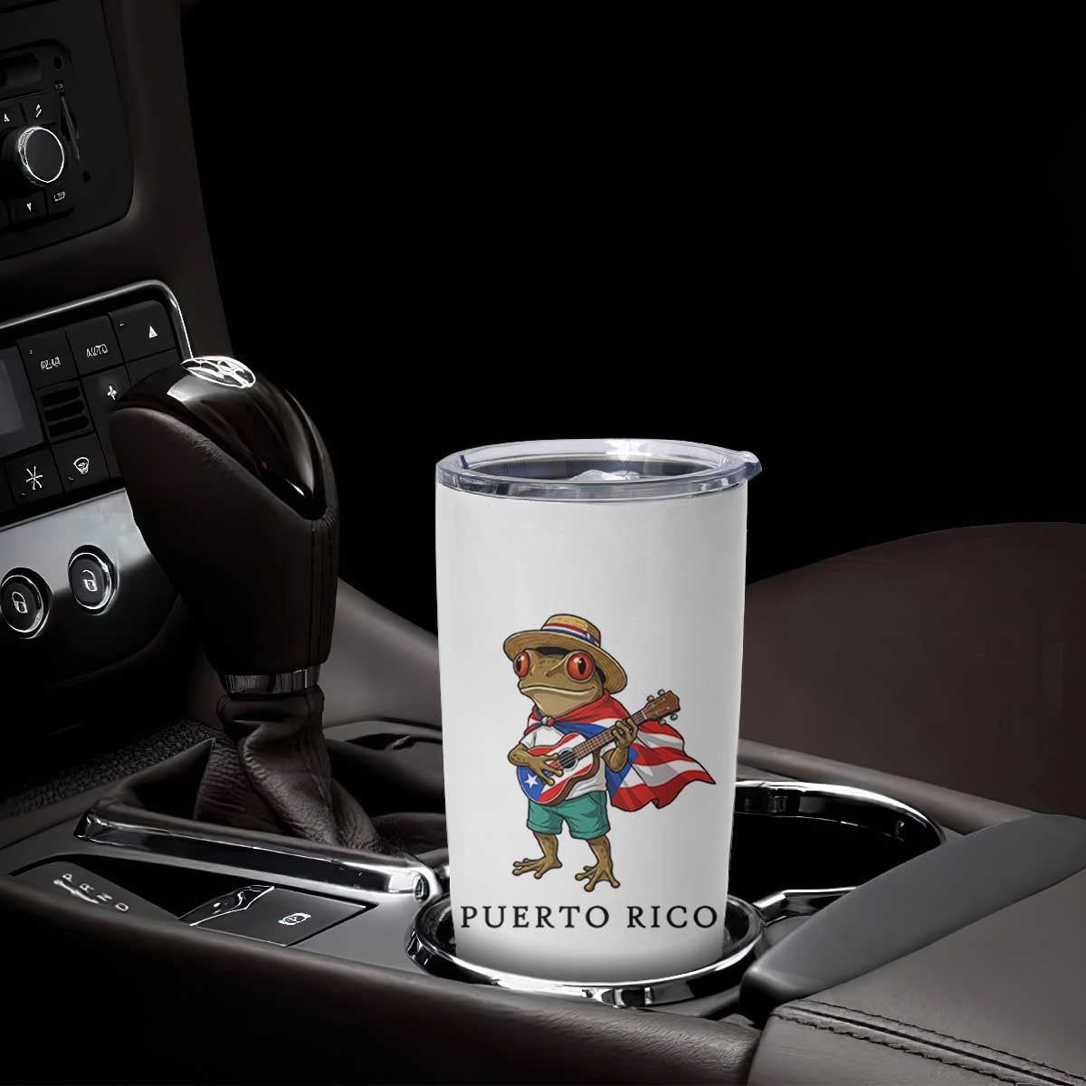 Coqui Frog Puerto Rico Tumbler Cup Boricua Taino Island Pride