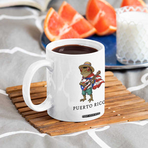 Coqui Frog Puerto Rico Coffee Mug Boricua Taino Island Pride