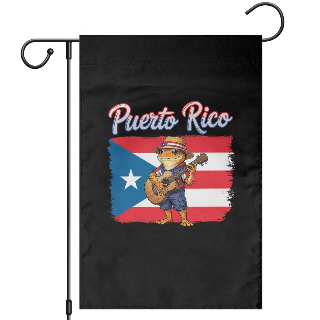 Coqui Frog Puerto Rico Flag Garden Flag Puerto Rican Taino Boricua TS14 Black Print Your Wear
