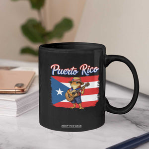 Coqui Frog Puerto Rico Flag Coffee Mug Puerto Rican Taino Boricua