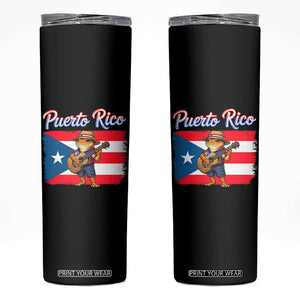 Coqui Frog Puerto Rico Flag Skinny Tumbler Puerto Rican Taino Boricua