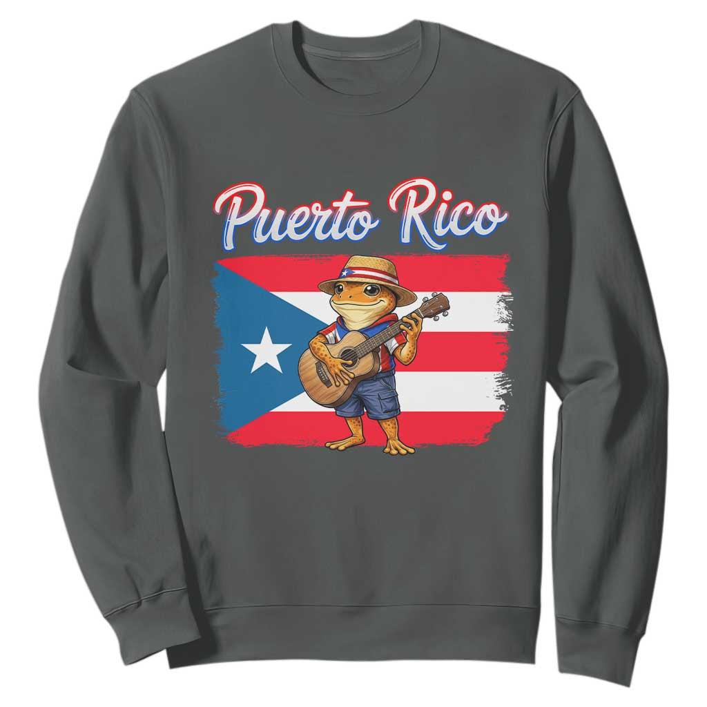 Coqui Frog Puerto Rico Flag Sweatshirt Puerto Rican Taino Boricua