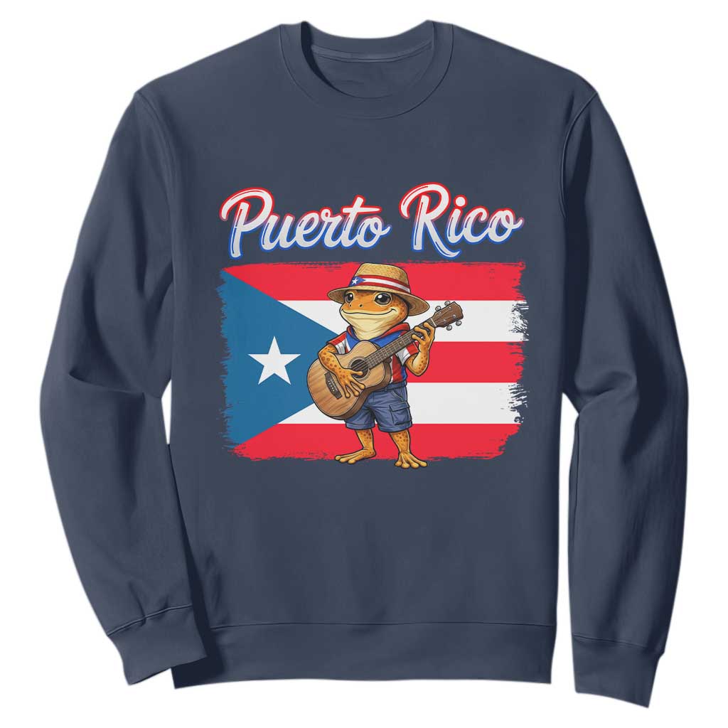 Coqui Frog Puerto Rico Flag Sweatshirt Puerto Rican Taino Boricua