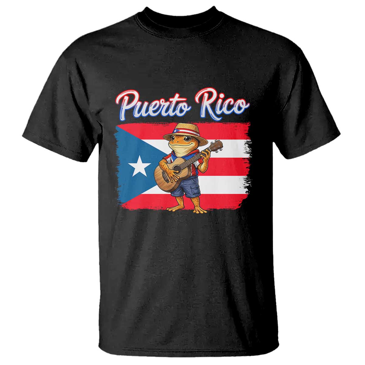 Coqui Frog Puerto Rico Flag T Shirt Puerto Rican Taino Boricua