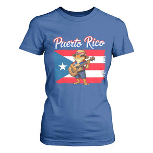Coqui Frog Puerto Rico Flag T Shirt For Women Puerto Rican Taino Boricua