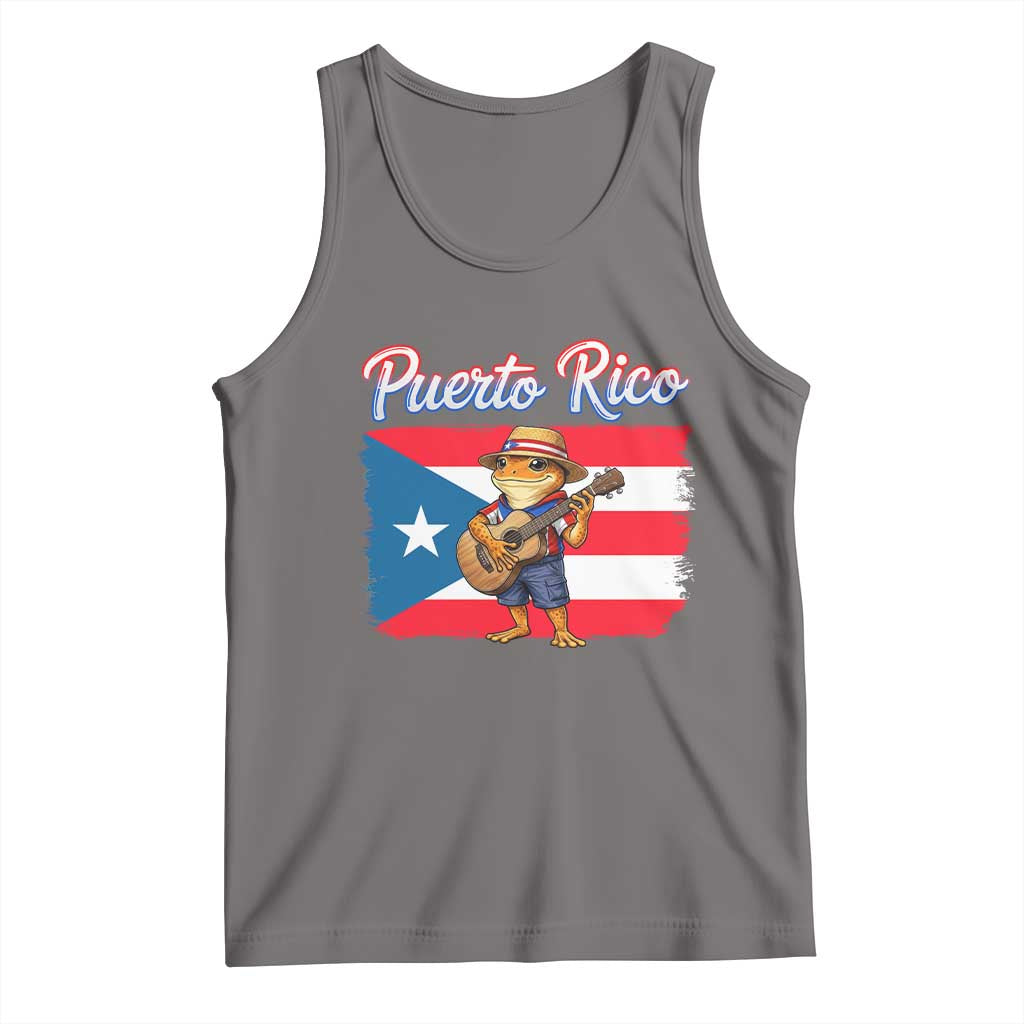 Coqui Frog Puerto Rico Flag Tank Top Puerto Rican Taino Boricua
