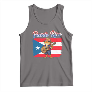 Coqui Frog Puerto Rico Flag Tank Top Puerto Rican Taino Boricua