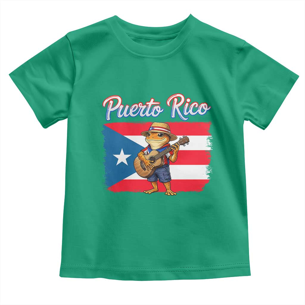 Coqui Frog Puerto Rico Flag Toddler T Shirt Puerto Rican Taino Boricua