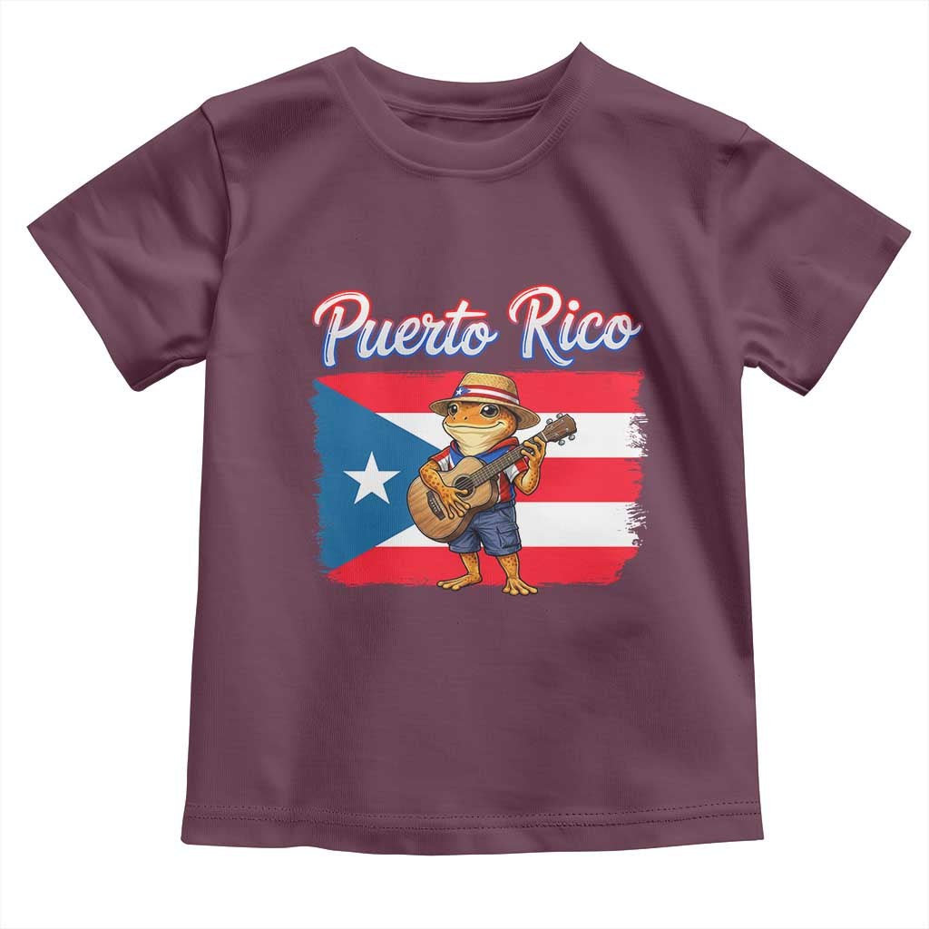 Coqui Frog Puerto Rico Flag Toddler T Shirt Puerto Rican Taino Boricua