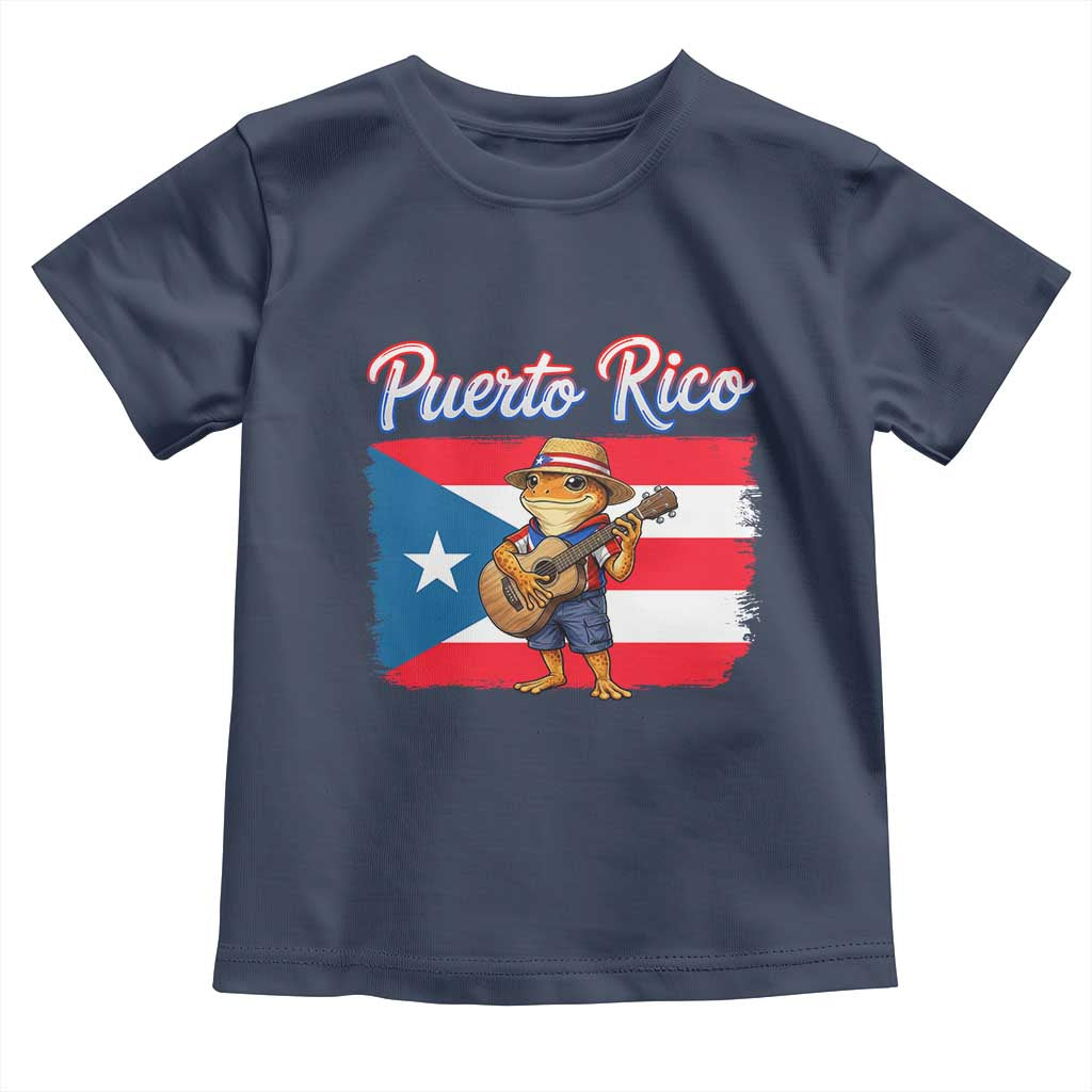 Coqui Frog Puerto Rico Flag Toddler T Shirt Puerto Rican Taino Boricua