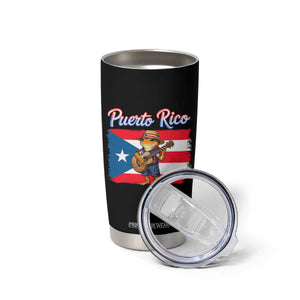 Coqui Frog Puerto Rico Flag Tumbler Cup Puerto Rican Taino Boricua