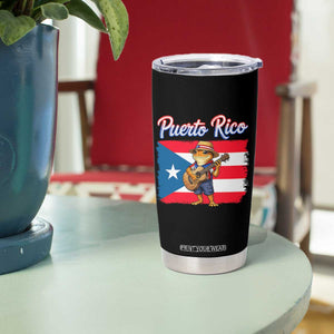 Coqui Frog Puerto Rico Flag Tumbler Cup Puerto Rican Taino Boricua