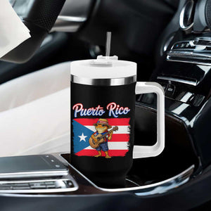 Coqui Frog Puerto Rico Flag Tumbler With Handle Puerto Rican Taino Boricua