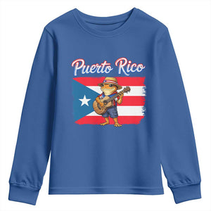 Coqui Frog Puerto Rico Flag Youth Sweatshirt Puerto Rican Taino Boricua