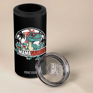Mamasaurus Dinosaur 4 in 1 Can Cooler Tumbler Funny Grandma Saurus Family Matching TS14 Print Your Wear