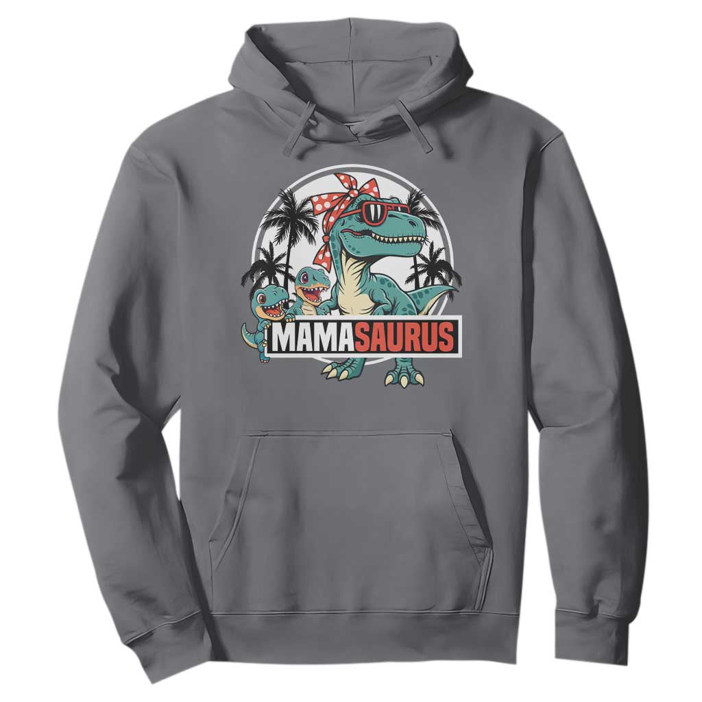 Mamasaurus Dinosaur Hoodie Funny Grandma Saurus Family Matching TS14 Charcoal Print Your Wear