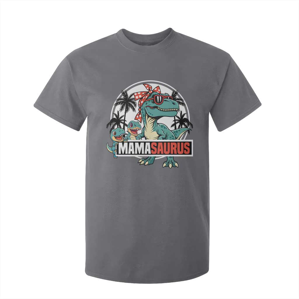 Mamasaurus Dinosaur T Shirt For Kid Funny Grandma Saurus Family Matching TS14 Charcoal Print Your Wear