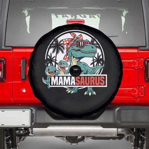 Mamasaurus Dinosaur Spare Tire Cover Funny Grandma Saurus Family Matching TS14 Black Print Your Wear