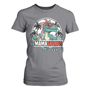 Mamasaurus Dinosaur T Shirt For Women Funny Grandma Saurus Family Matching TS14 Charcoal Print Your Wear
