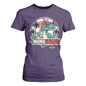 Mamasaurus Dinosaur T Shirt For Women Funny Grandma Saurus Family Matching TS14 Purple Print Your Wear