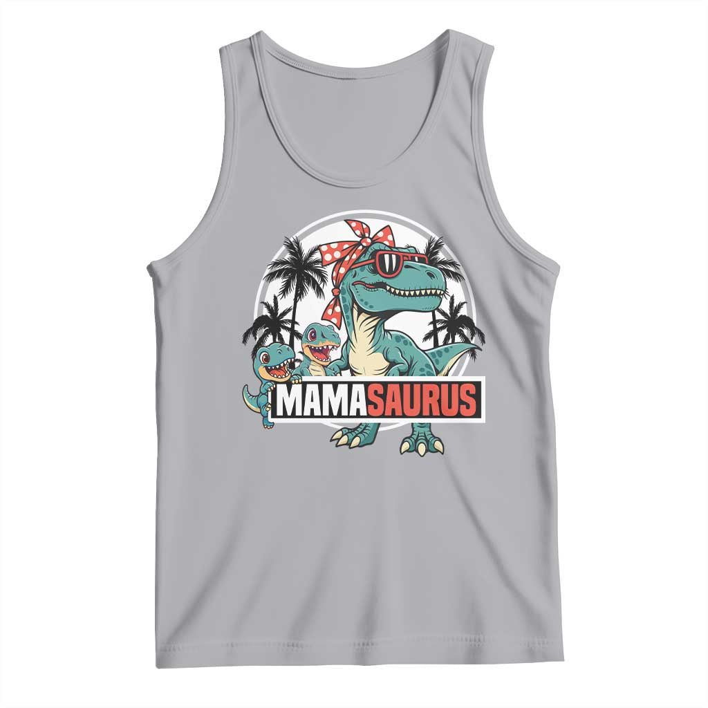 Mamasaurus Dinosaur Tank Top Funny Grandma Saurus Family Matching TS14 Athletic Heather Print Your Wear