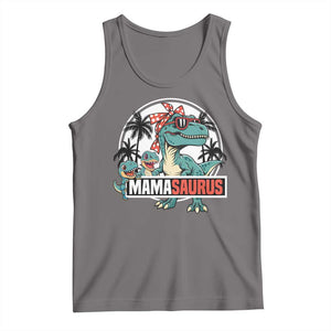 Mamasaurus Dinosaur Tank Top Funny Grandma Saurus Family Matching TS14 Deep Heather Print Your Wear