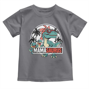 Mamasaurus Dinosaur Toddler T Shirt Funny Grandma Saurus Family Matching TS14 Charcoal Print Your Wear