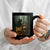 Cat Bigfoot Selfie With Dinosaur Coffee Mug Funny Surprised Scared Sasquatch Cat TS14 Print Your Wear