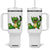 Funny Dinosaur Frog Selfie Tumbler With Handle Rock On Hand TS14 One Size: 40 oz White Print Your Wear