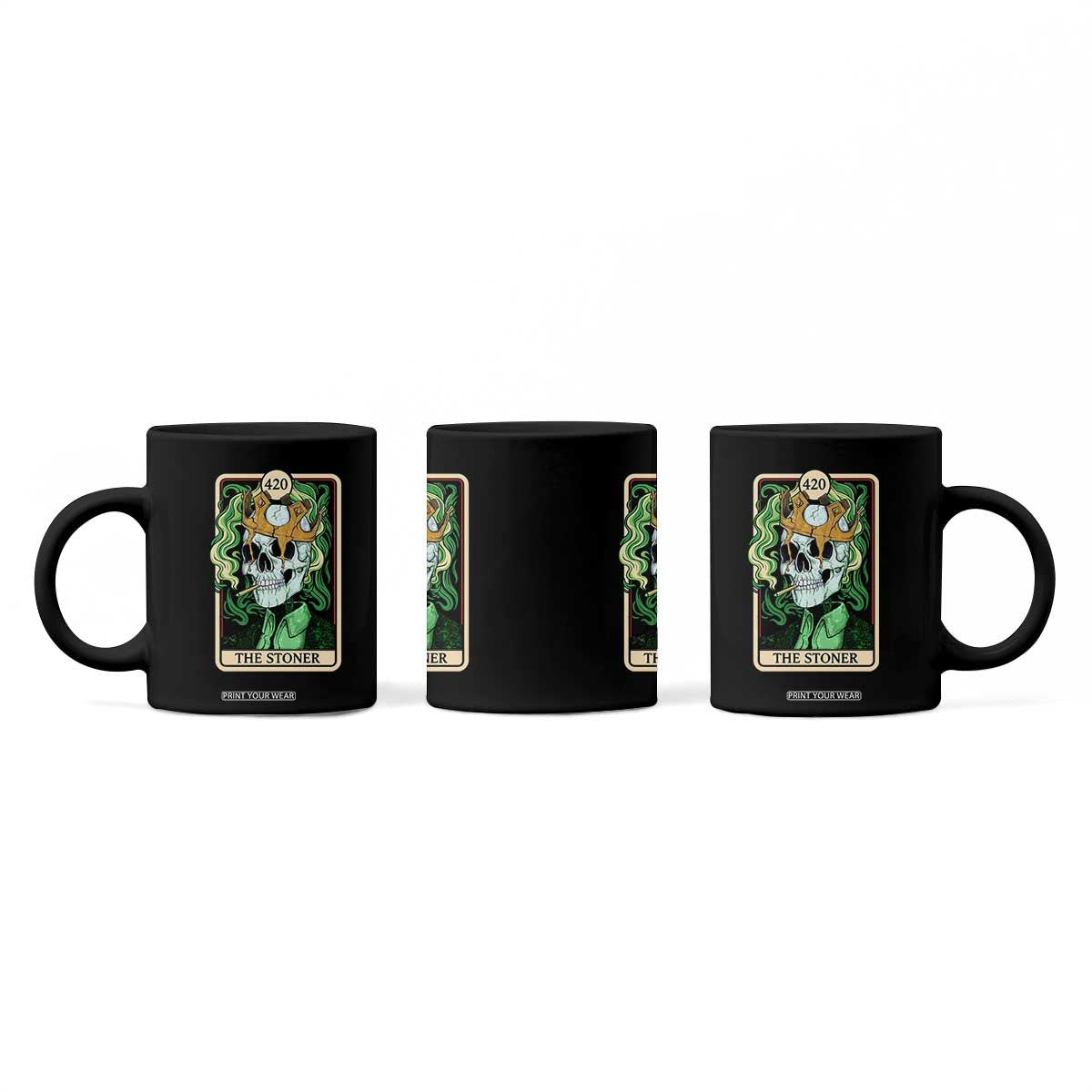 Skeleton Smokes Coffee Mug The Stoner Weed Lover Cannabis 420 TS14 Print Your Wear