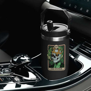 Skeleton Smokes Flip Straw Tumbler The Stoner Weed Lover Cannabis 420 TS14 Print Your Wear
