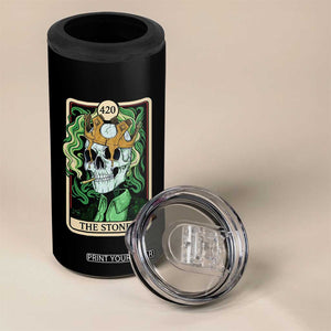 Skeleton Smokes 4 in 1 Can Cooler Tumbler The Stoner Weed Lover Cannabis 420 TS14 Print Your Wear