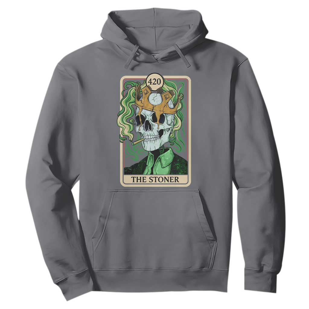 Skeleton Smokes Hoodie The Stoner Weed Lover Cannabis 420 TS14 Charcoal Print Your Wear