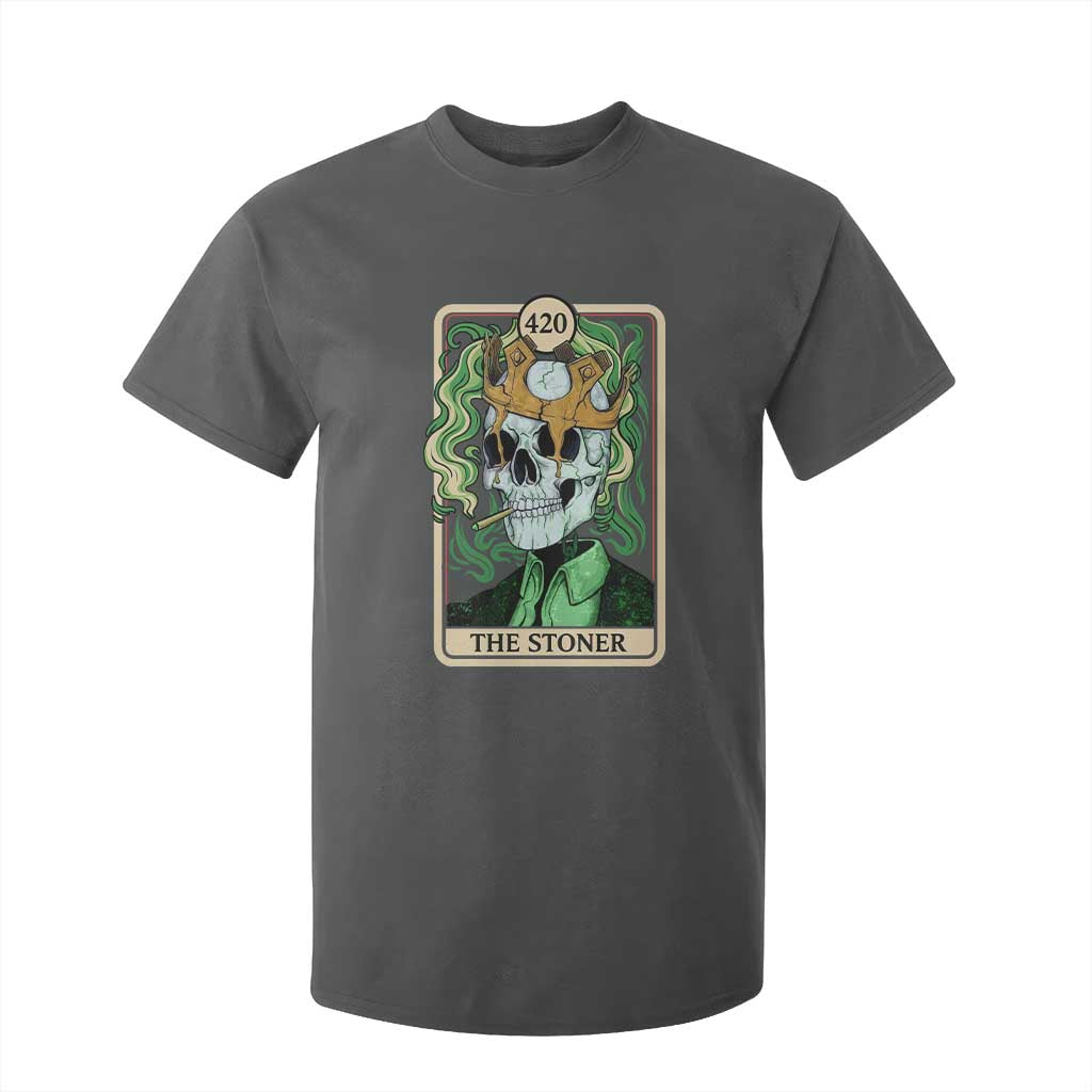 Skeleton Smokes T Shirt For Kid The Stoner Weed Lover Cannabis 420 TS14 Dark Heather Print Your Wear
