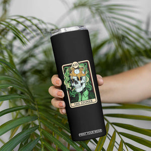Skeleton Smokes Skinny Tumbler The Stoner Weed Lover Cannabis 420 TS14 Print Your Wear