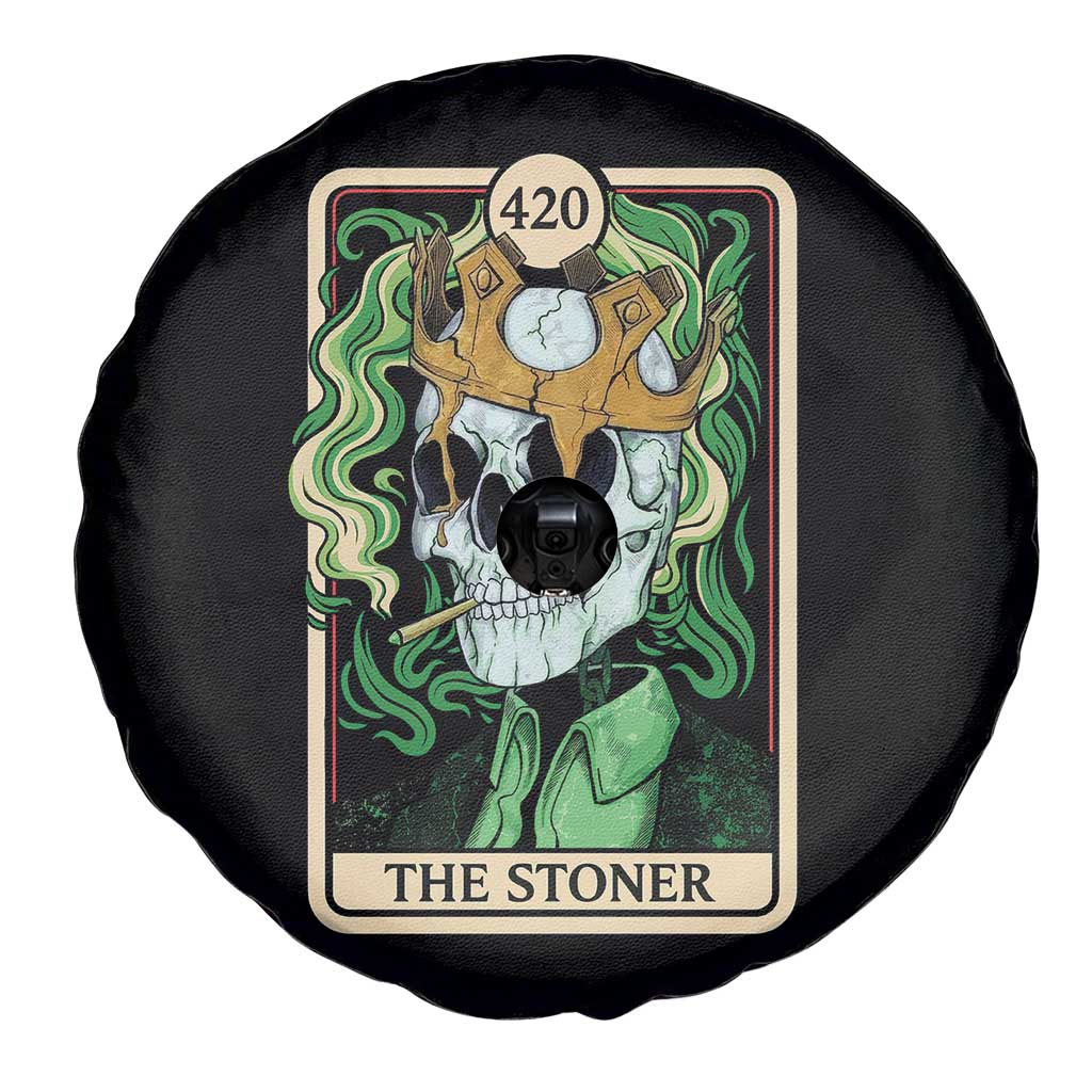 Skeleton Smokes Spare Tire Cover The Stoner Weed Lover Cannabis 420 TS14 Print Your Wear